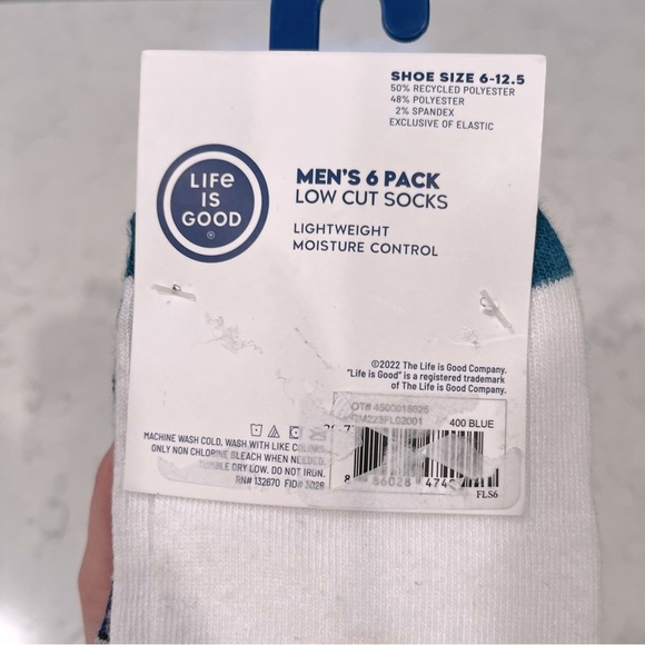 LIFE IS GOOD Men’s Socks Size 6-12.5 / 6 Pairs - Picture 2 of 8